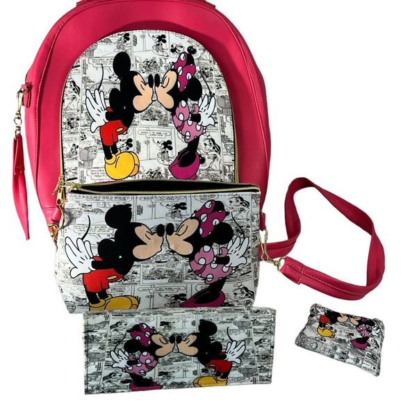 NWOT Mickey & Minnie Mouse Backpack Cross Body Bag /Wallet Sets main image 6